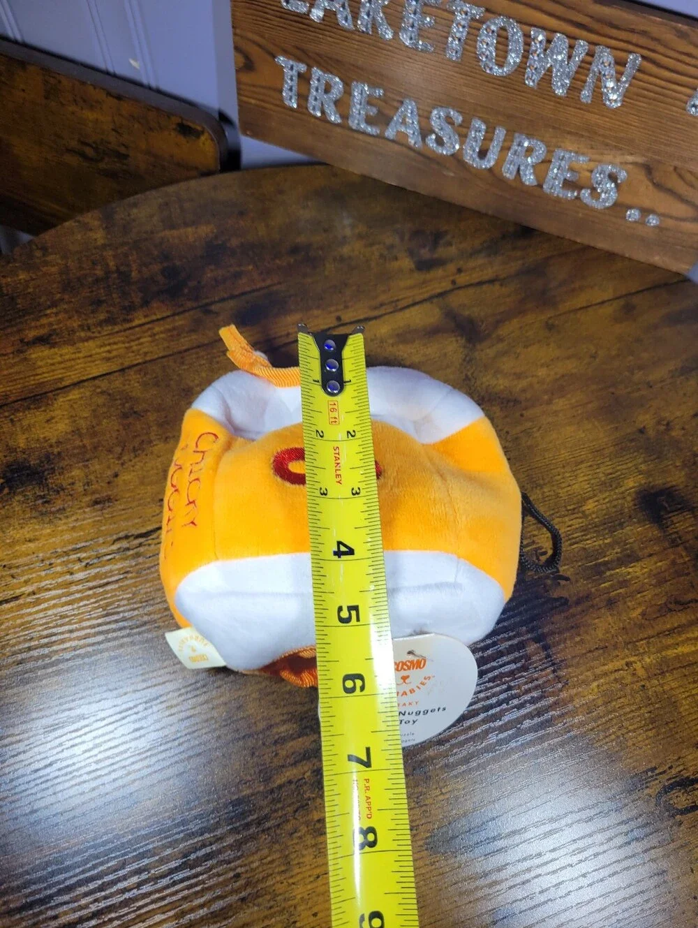 Cosmo Furbabies Chicky Nuggies Plush Dog Toy - Yellow & White